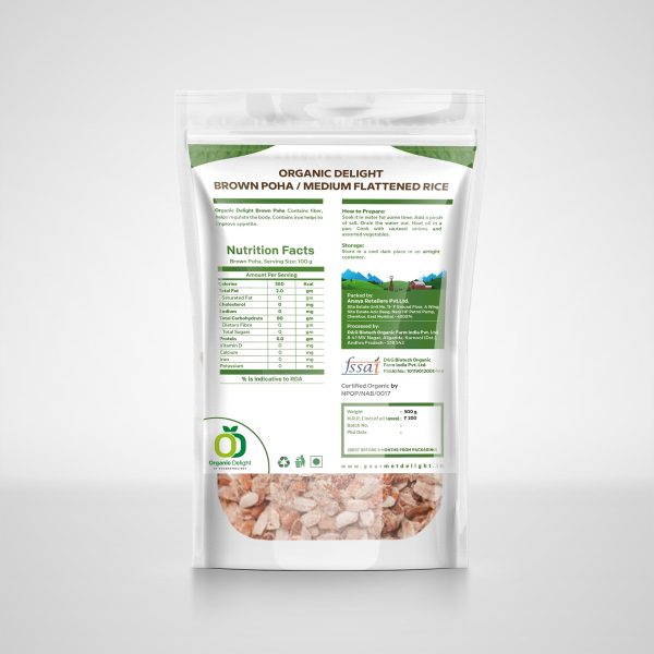 Organic Brown Poha organic brown poha