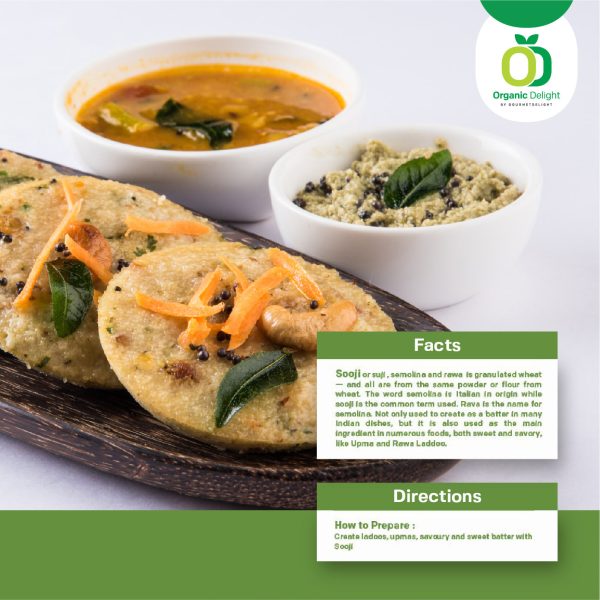 Organic Sooji Rawa organic sooji rawal