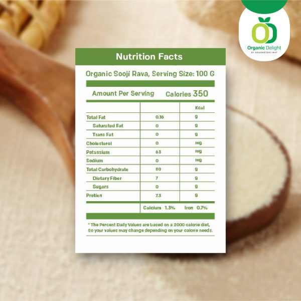 Organic Sooji Rawa organic sooji rawate