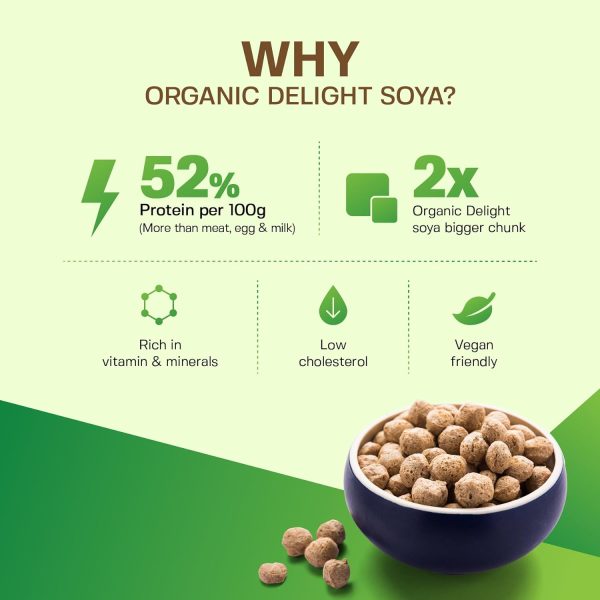 Organic Soya Chunks 24 mantra organic soya chunks