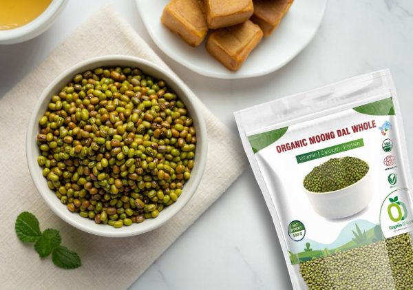 Organic Green Moong Dal Whole eco fresh organic green moong dal whole