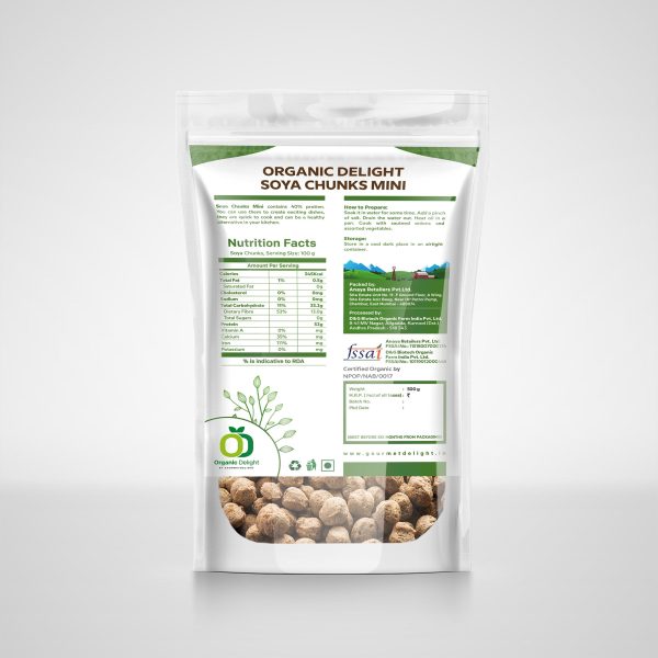 Organic Soya Chunks Mini organic soya chunks ministries