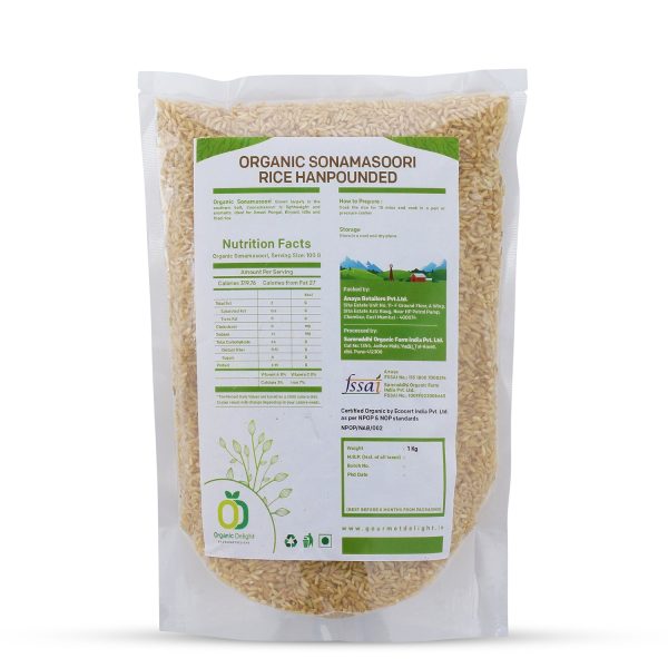Organic Sonamasoori Handpounded Rice organic sonamasoori handpounded ricetta