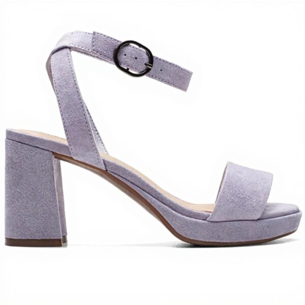 Clarks Baia Di Ambyrlyn Sandali Donna Tacco Pelle Nera