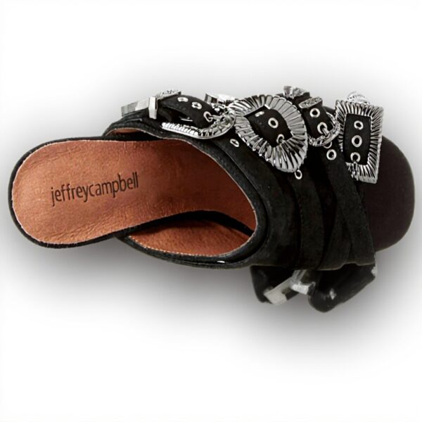 Sandali Jeffrey Campbell Punta Chiusa Nero Suede Donna