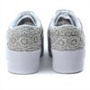 Sneaker Jeffrey Campbell Zomg Lace Panna Tela Plateau Donna
