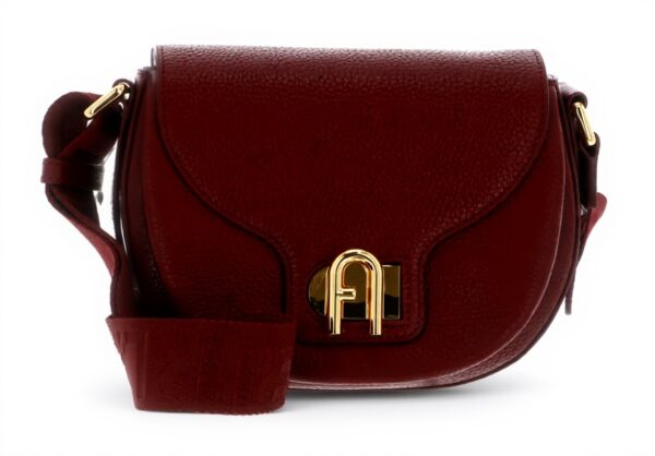 Borsa a tracolla Furla Lotus Mini pelle rubino donna