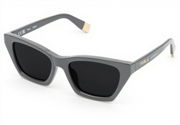 Sunglasses FURLA Cellulose Acetate Shiny Black 140x18