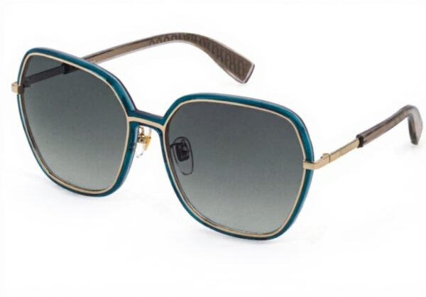 Occhiali da sole Furla Unisex Adulto Oro Chiaro Lucido