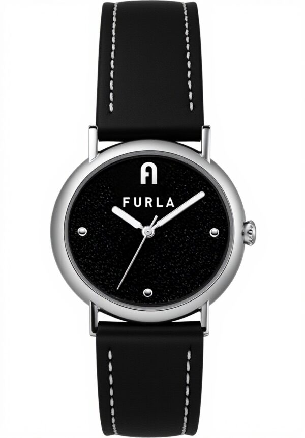 Orologio Furla Elegante Cassa Acciaio Quadrante Nero