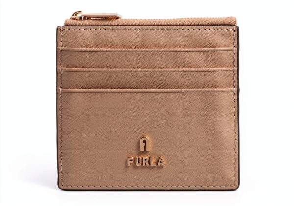 FURLA Porta Carte Donna Zipped Card Case Pelle Design-0