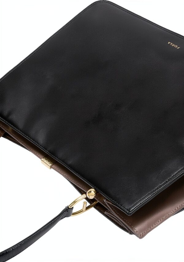 Borsa Furla Donna pelle chiusura spina maniglia oro-4