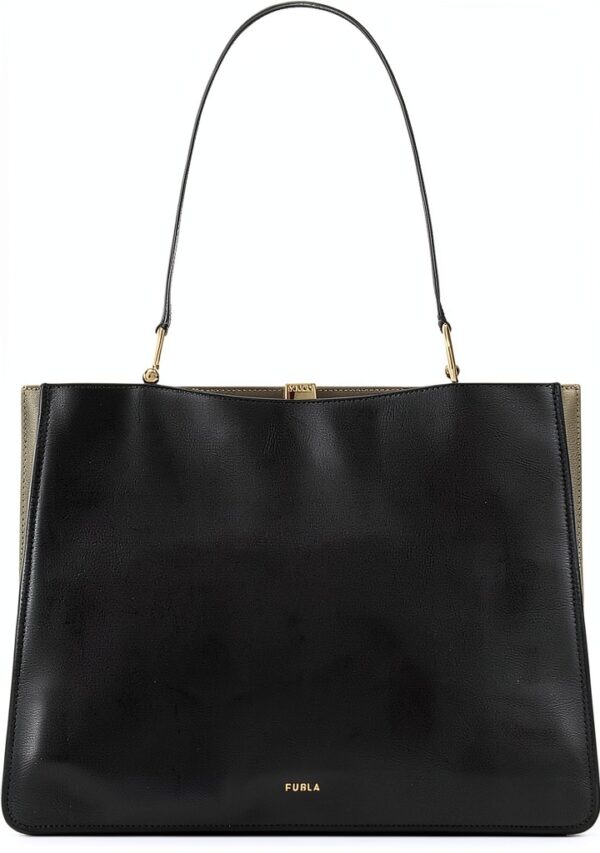 Borsa Furla Donna pelle chiusura spina maniglia oro-0