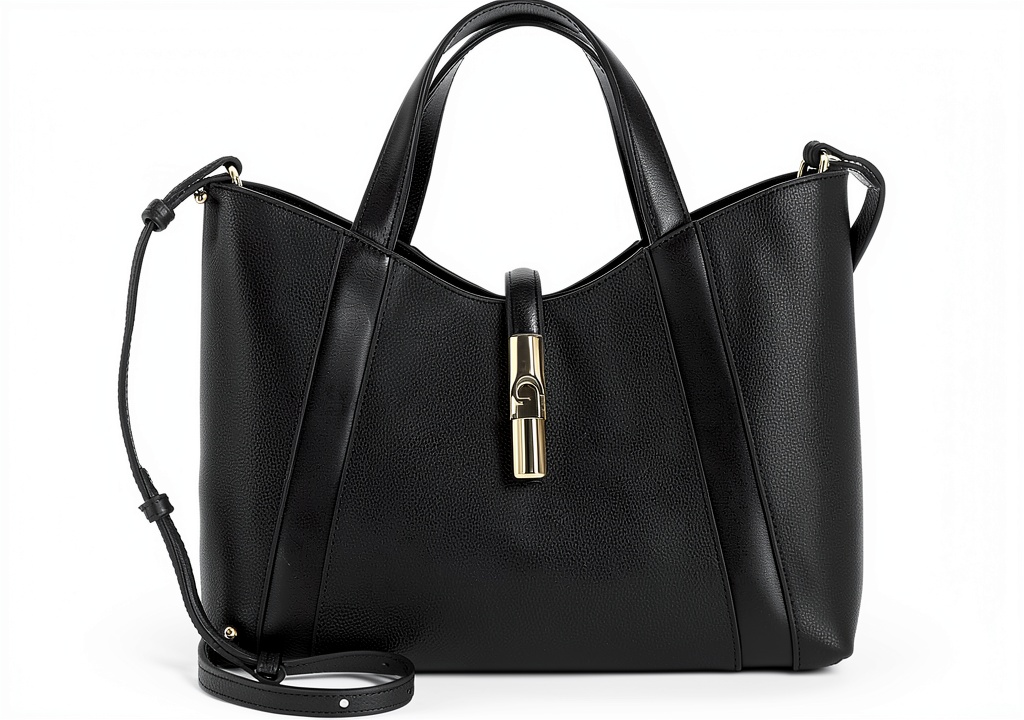 'FURLA Goccia Tote Bag S vista frontale su sfondo neutro'
