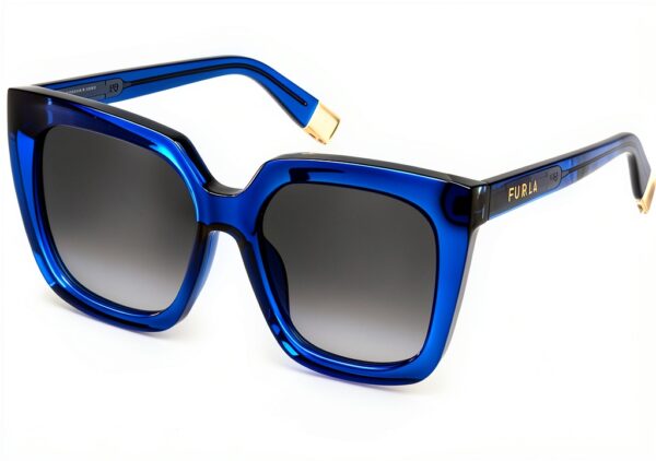 FURLA SUNGLASSES MAT: Cellulose acetate_C: SHINY TRANSP BLUE D: 140x18 / Female Cura della persona e salute