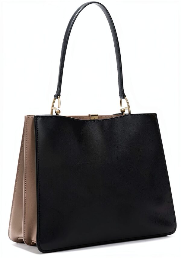 Borsa Furla Donna pelle chiusura spina maniglia oro-1