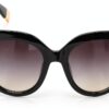 Sunglasses Furla Acetato Cellulosa Donna Nero Lucido SFU813-1