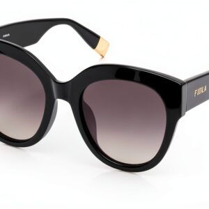 Sunglasses Furla Acetato Cellulosa Donna Nero Lucido SFU813-0