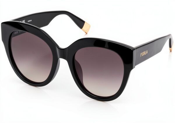 Sunglasses Furla Acetato Cellulosa Donna Nero Lucido SFU813-0