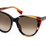 Sunglasses Furla Cellulose Acetate Beige Horn Black Unisex-0